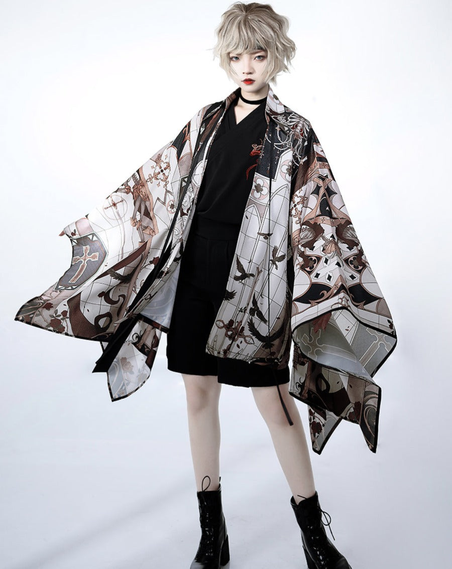 [Pre-order] Dark Night Command Prince x Japanese Style Gothic Print Haori