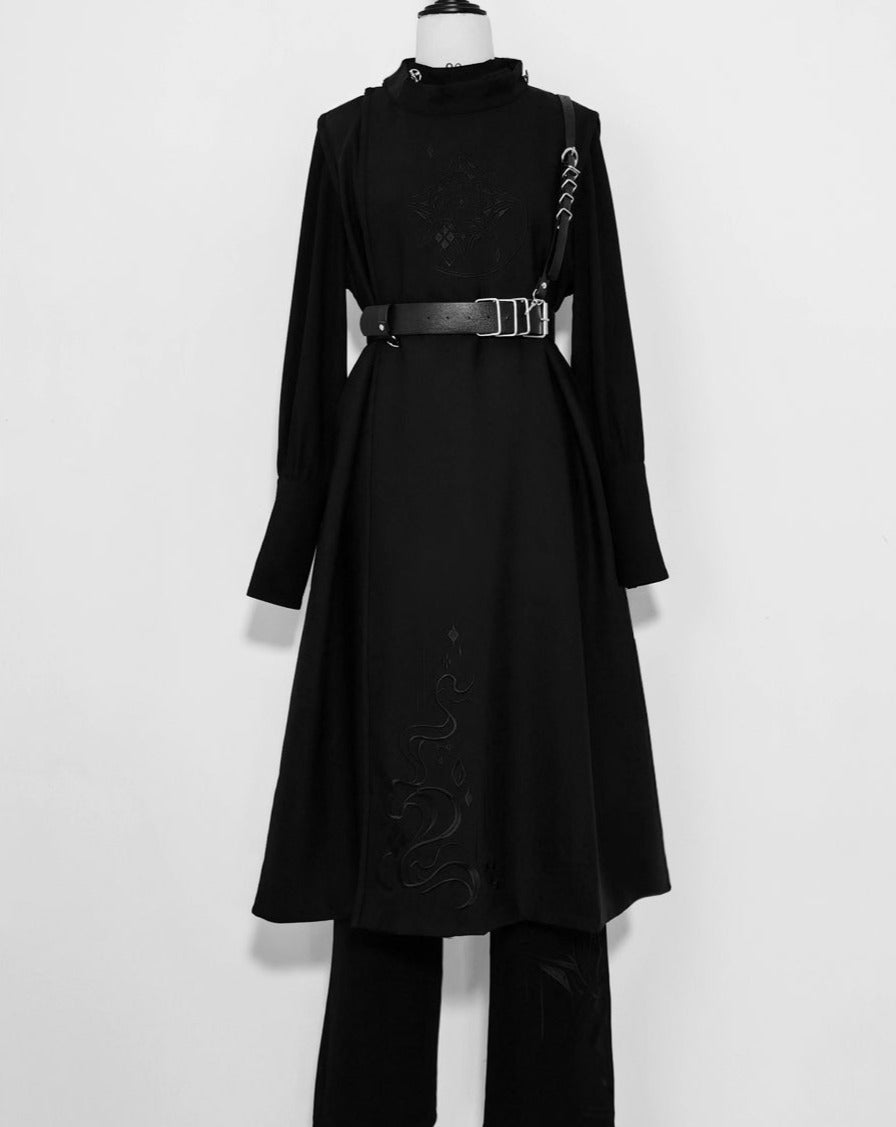 【予約販売】Black Knight 皇子系刺繍ローブ