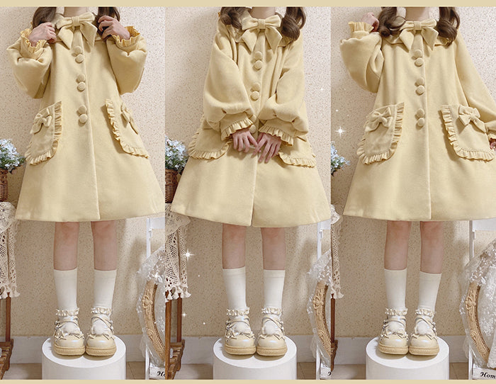 pastel ribbon coat