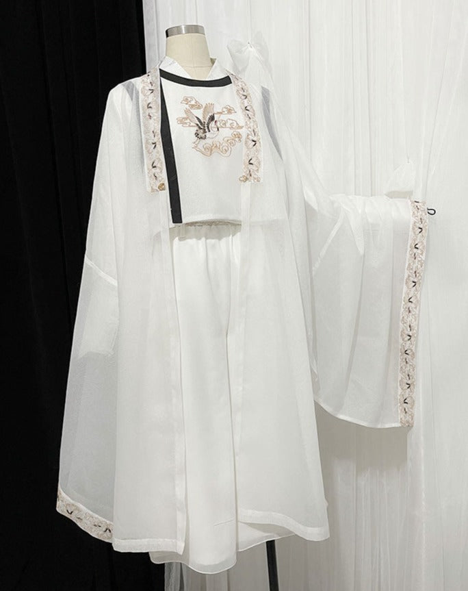 Prince style Crane embroidery flower loli full set