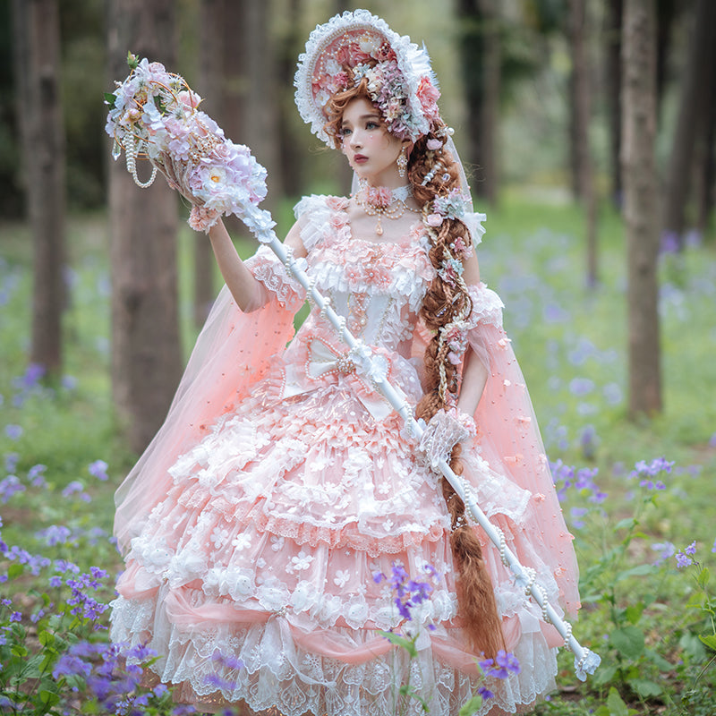 Fairy Fairy Flower and ribbon sweet princess dress