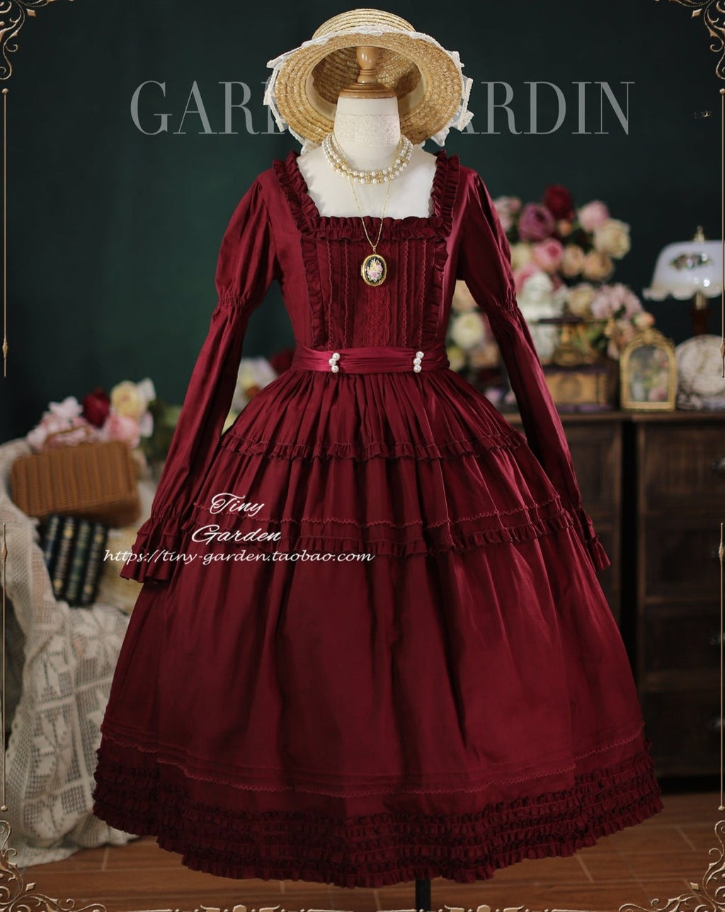 [Pre-order] Antique ball elegant classical long-sleeved dress