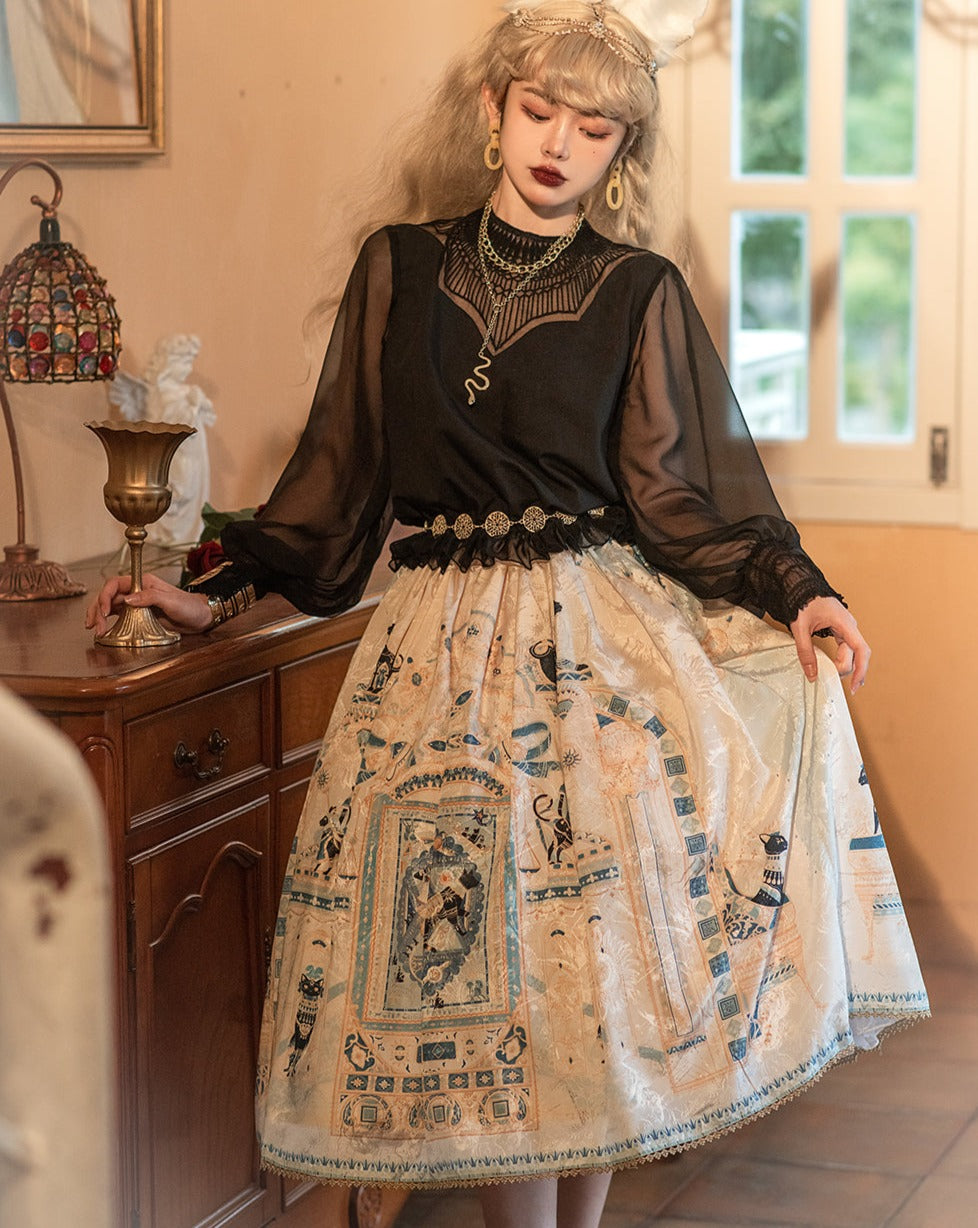 [Pre-order] Twilight Egyptian Lolita Simple Skirt