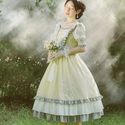 Country Lime Summer Lolita Dress