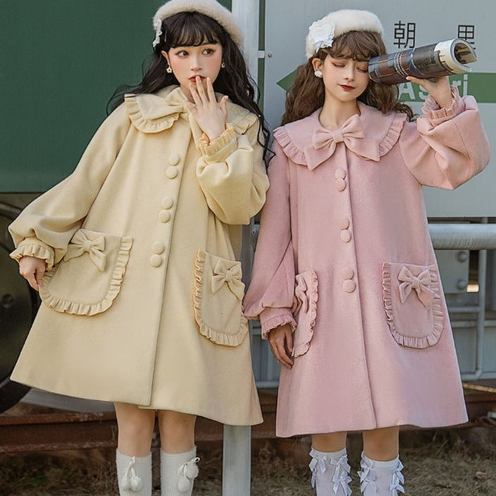 pastel ribbon coat