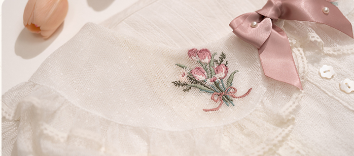 Kimono style dress with Japanese style maid apron