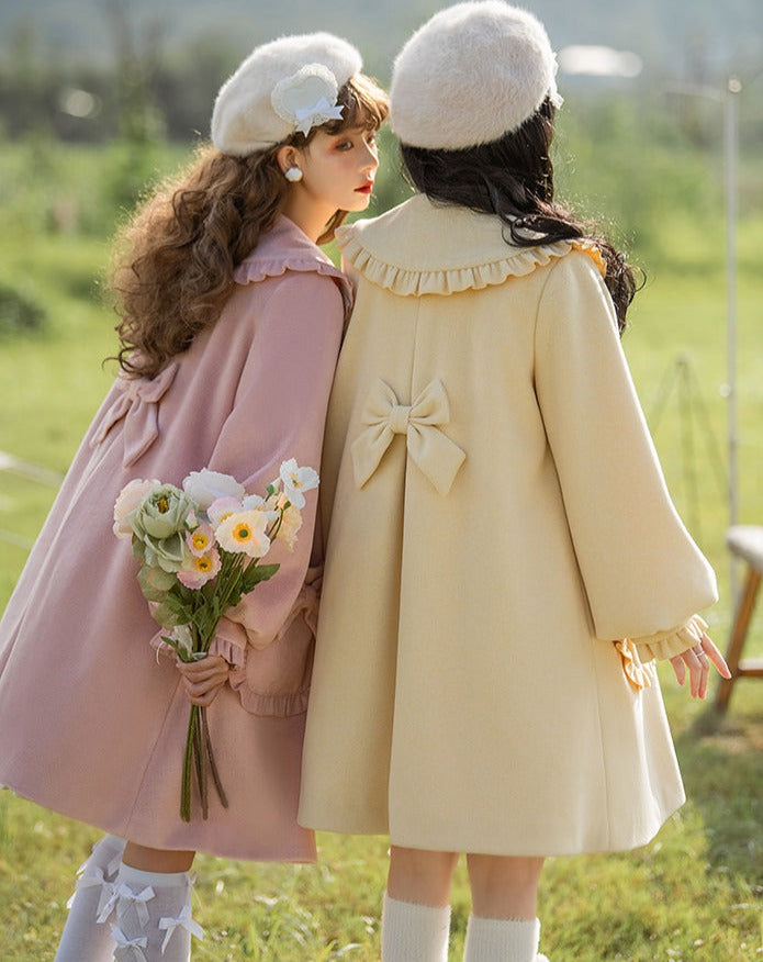 pastel ribbon coat