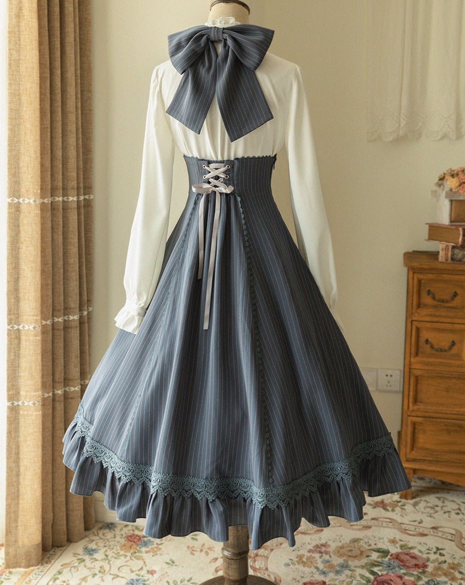 Classical 2way high waist jumper skirt