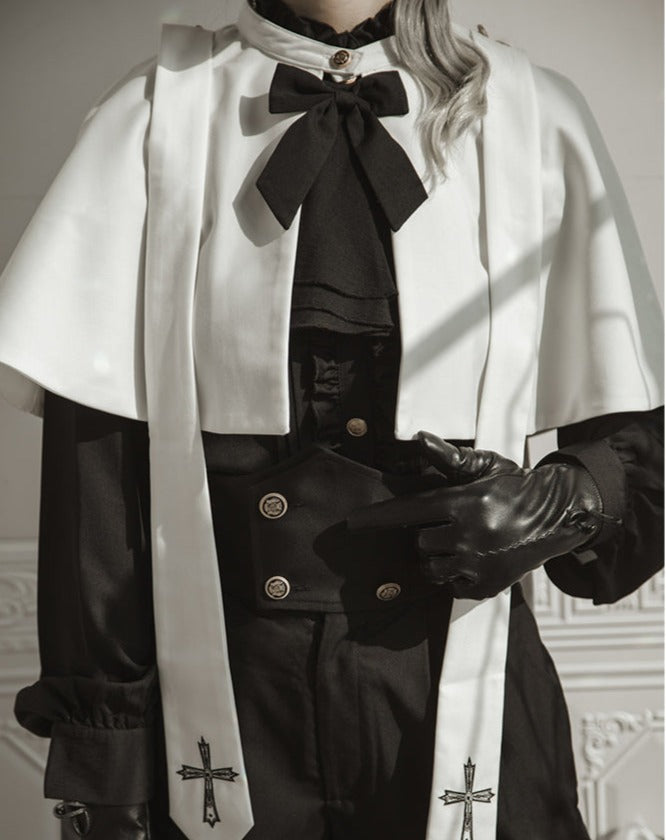 Holy academy Ouji-kei Gothic Lolita Pants and Cloak Setup