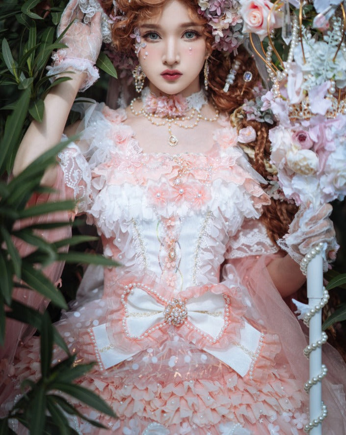Fairy Fairy Flower and ribbon sweet princess dress