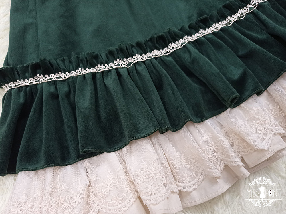 [Pre-order] British Classical Lolita Velvet Dress