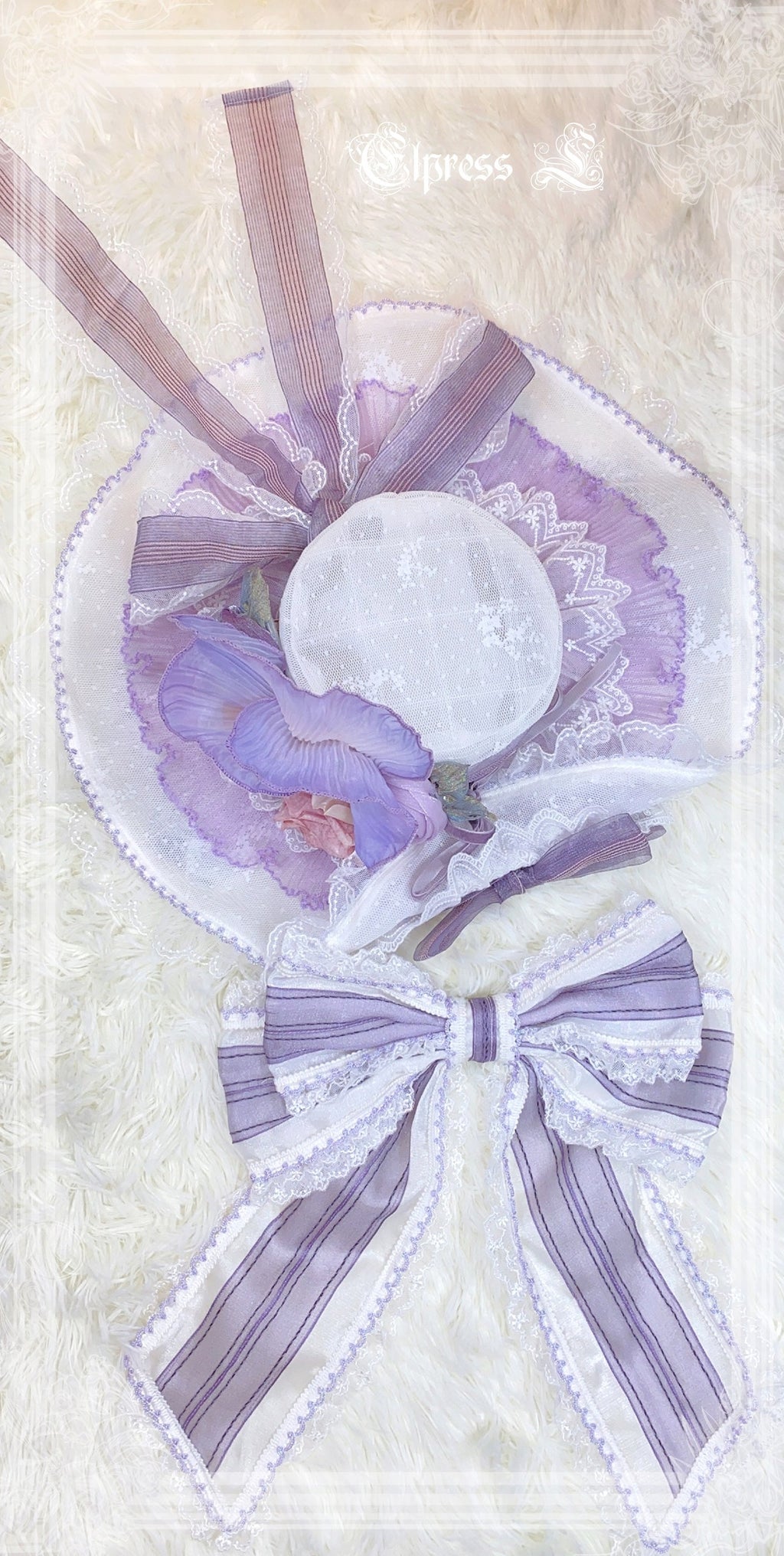 [Simultaneous purchase only] Double-flowered Rose Princess hat and corsage