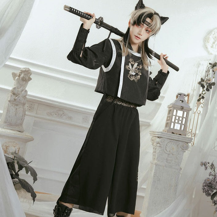 Prince Crane Embroidered Hana Lolita Vest