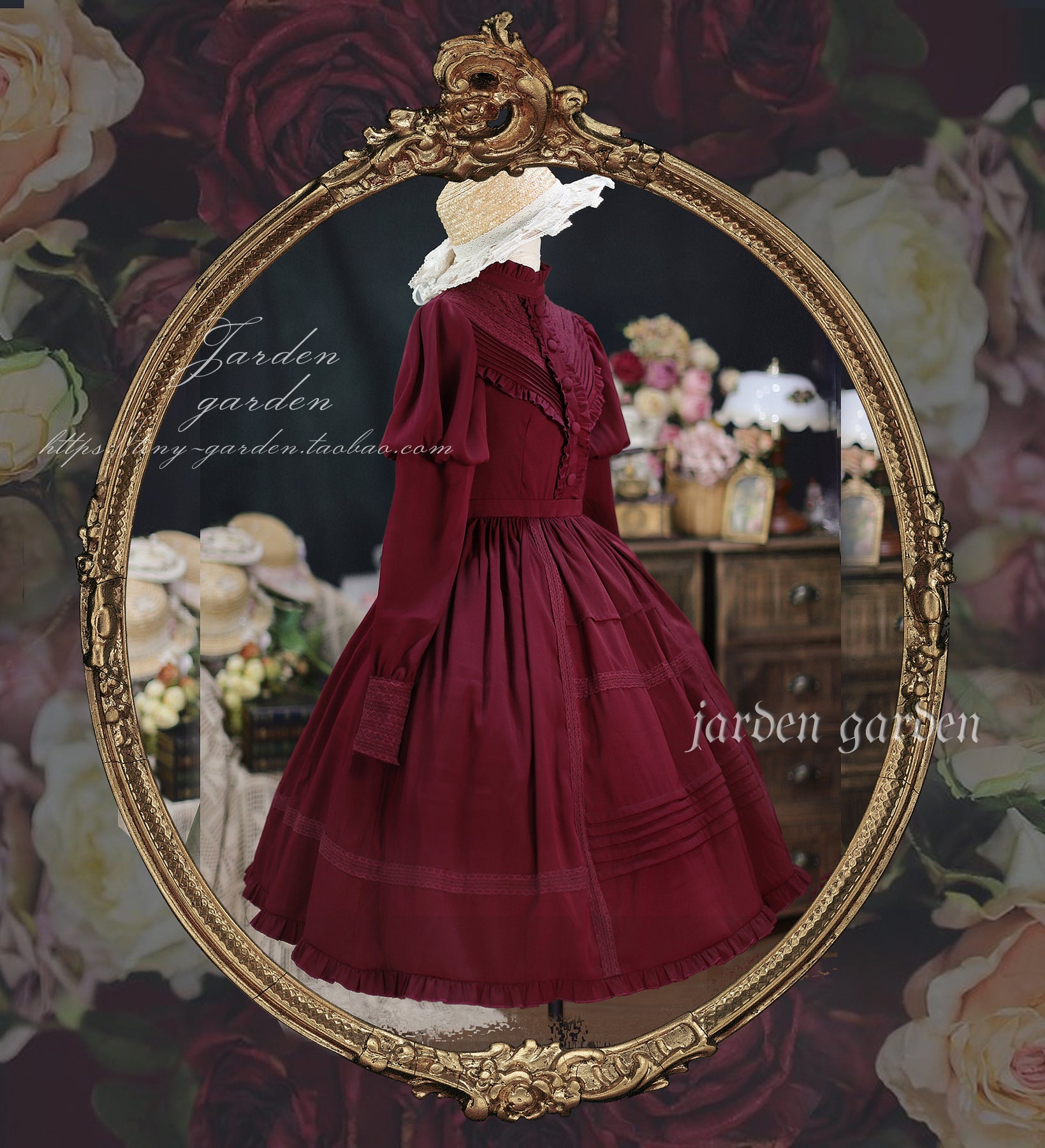 [Pre-order] Black Forest Classic Gigot Sleeve Dress
