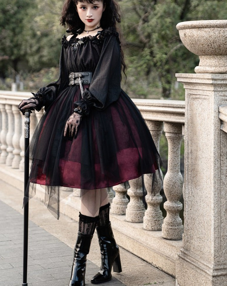 Tulle Layered Elegant Gothic Lolita Dress