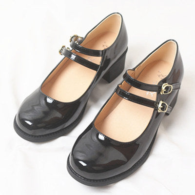 Lolita shoes double strap classical shoes all 5 colors