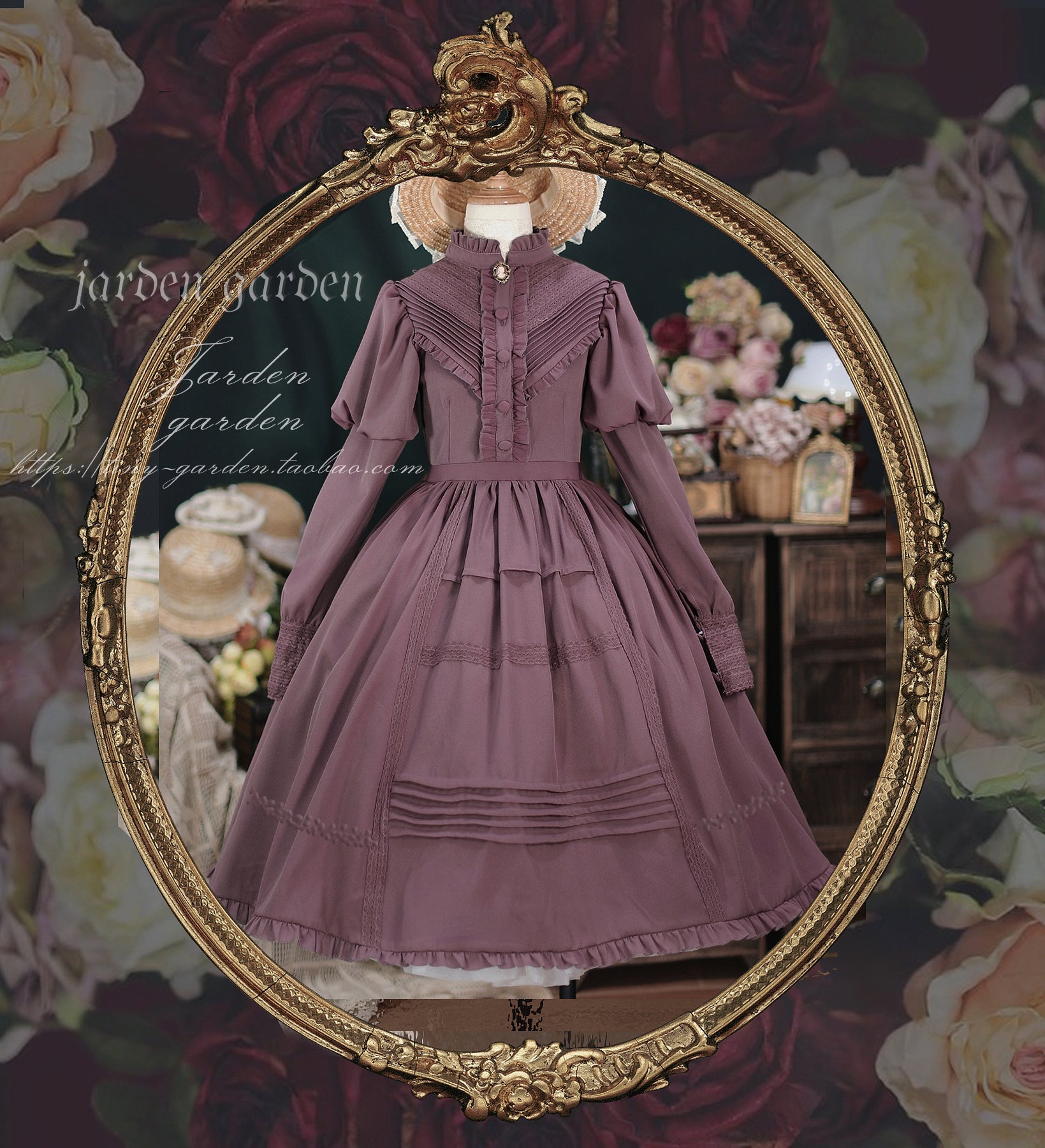 [Pre-order] Black Forest Classic Gigot Sleeve Dress