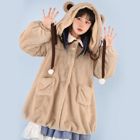 little bear milk tea color coat