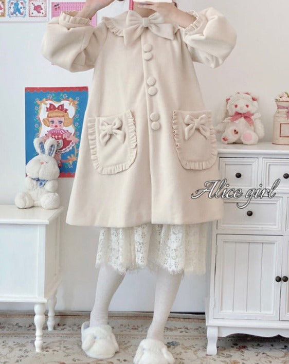 pastel ribbon coat