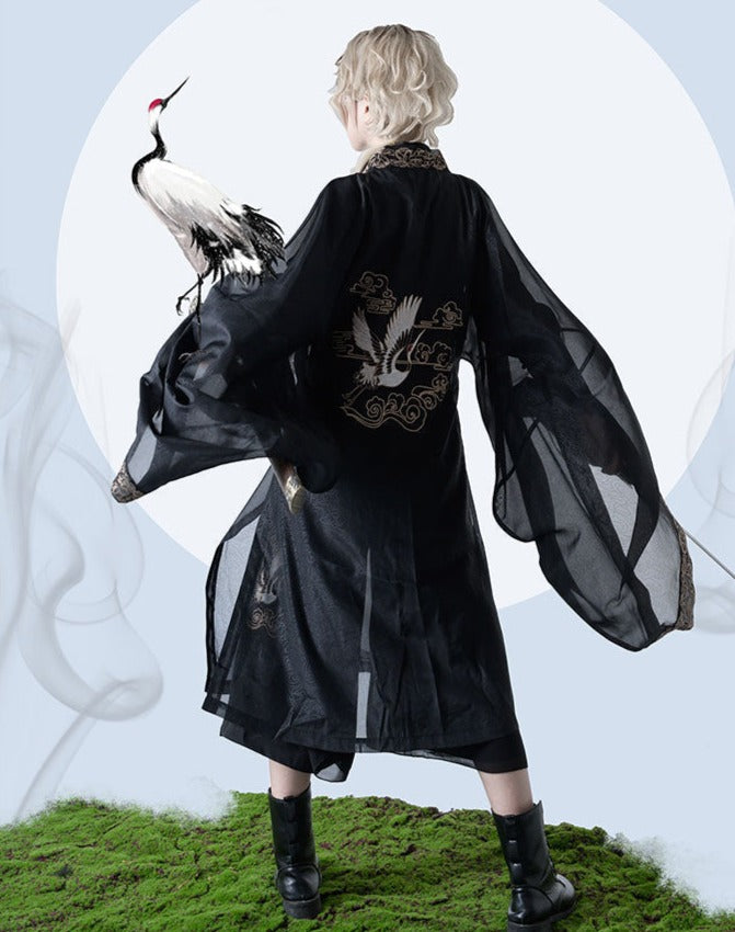 Prince style Crane embroidery flower loli full set