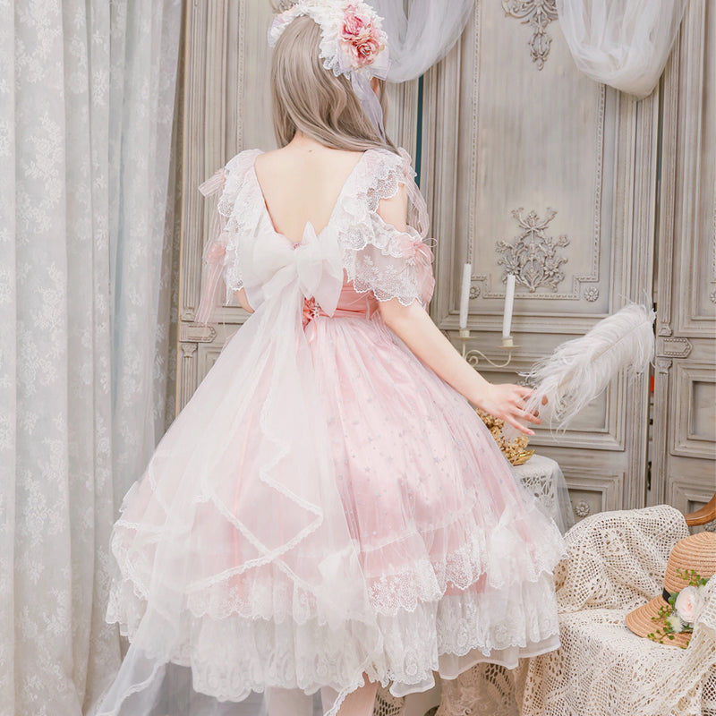 Brilliant Tea Party lace and ruffle princess dress