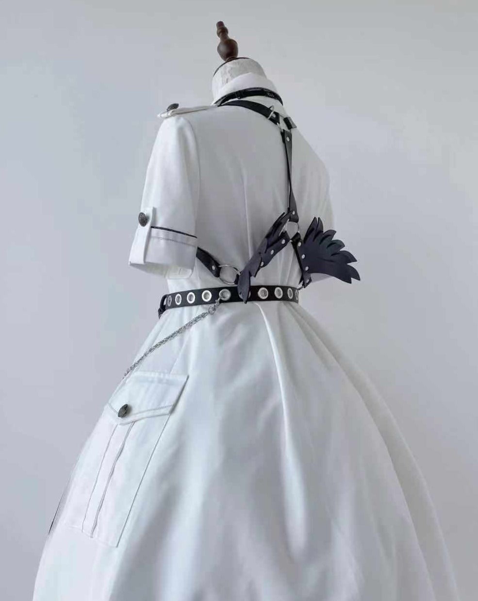 [Pre-order] Military Lolita Dark Gothic Short Sleeve Dress