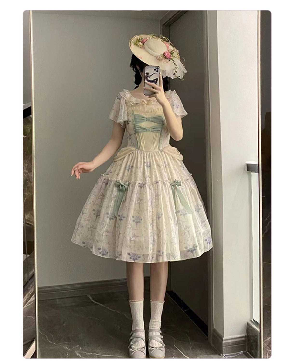 Summer Flower Wall Classical Dress All 3 types