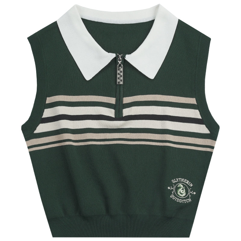 [Reservation sale] Hogwarts School of Witchcraft and Wizardry sleeveless polo knit