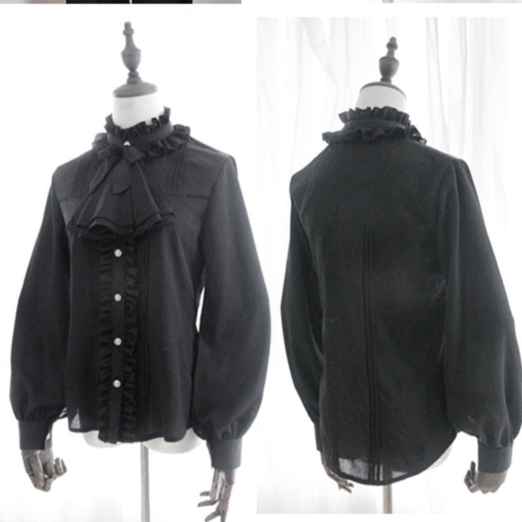 Holy academy frilled tie blouse [combined purchase &amp; 20% off with coupon input]