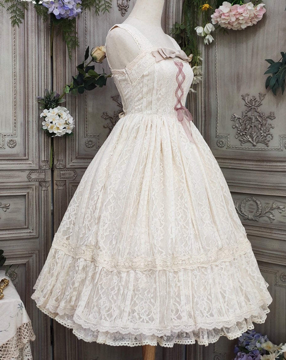 [Pre-order] Edwardian Elegant Lace Classic Lolita Jumper Skirt