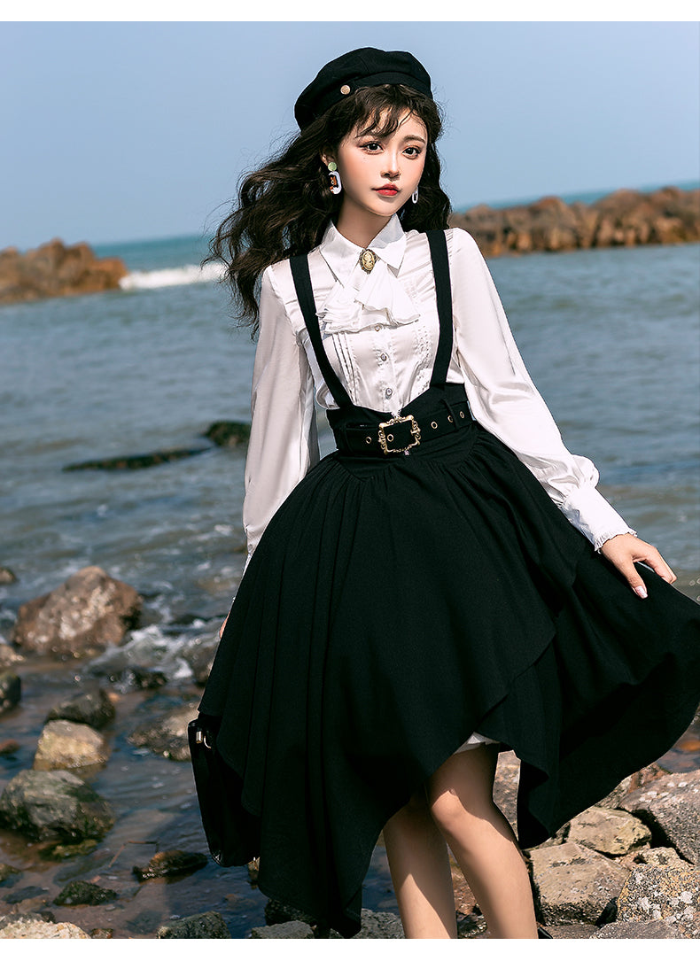 [Pre-order] Tomorrow's Pledge Uniform-style strap skirt setup