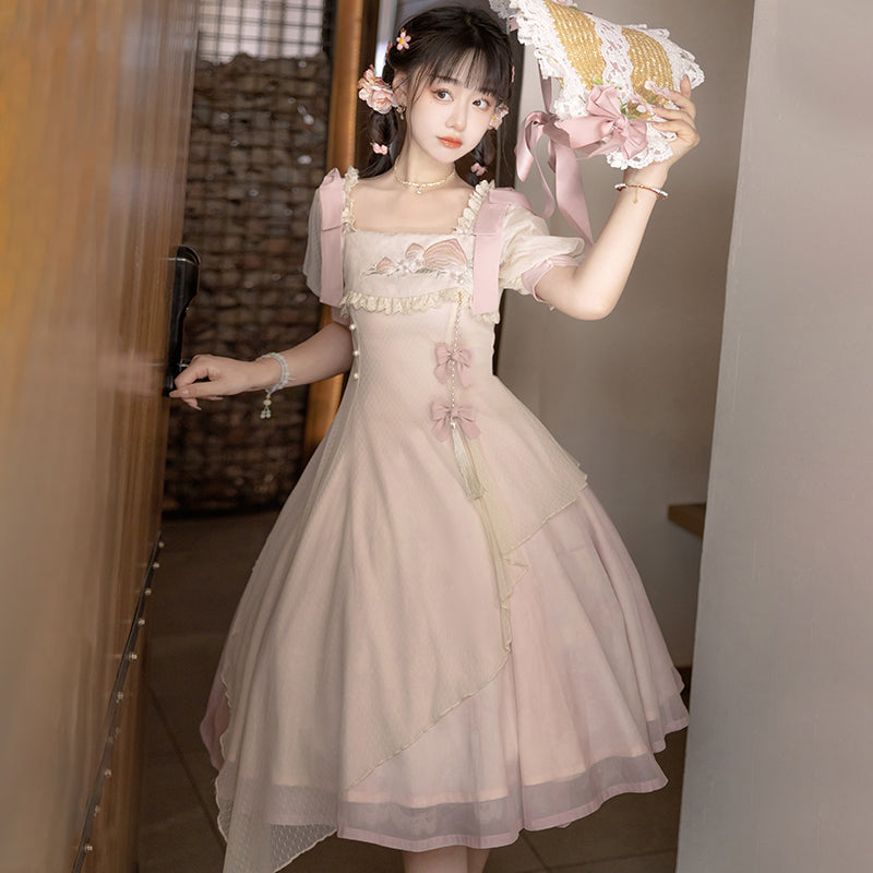 Little Peach スウィートフェアリー半袖ワンピース