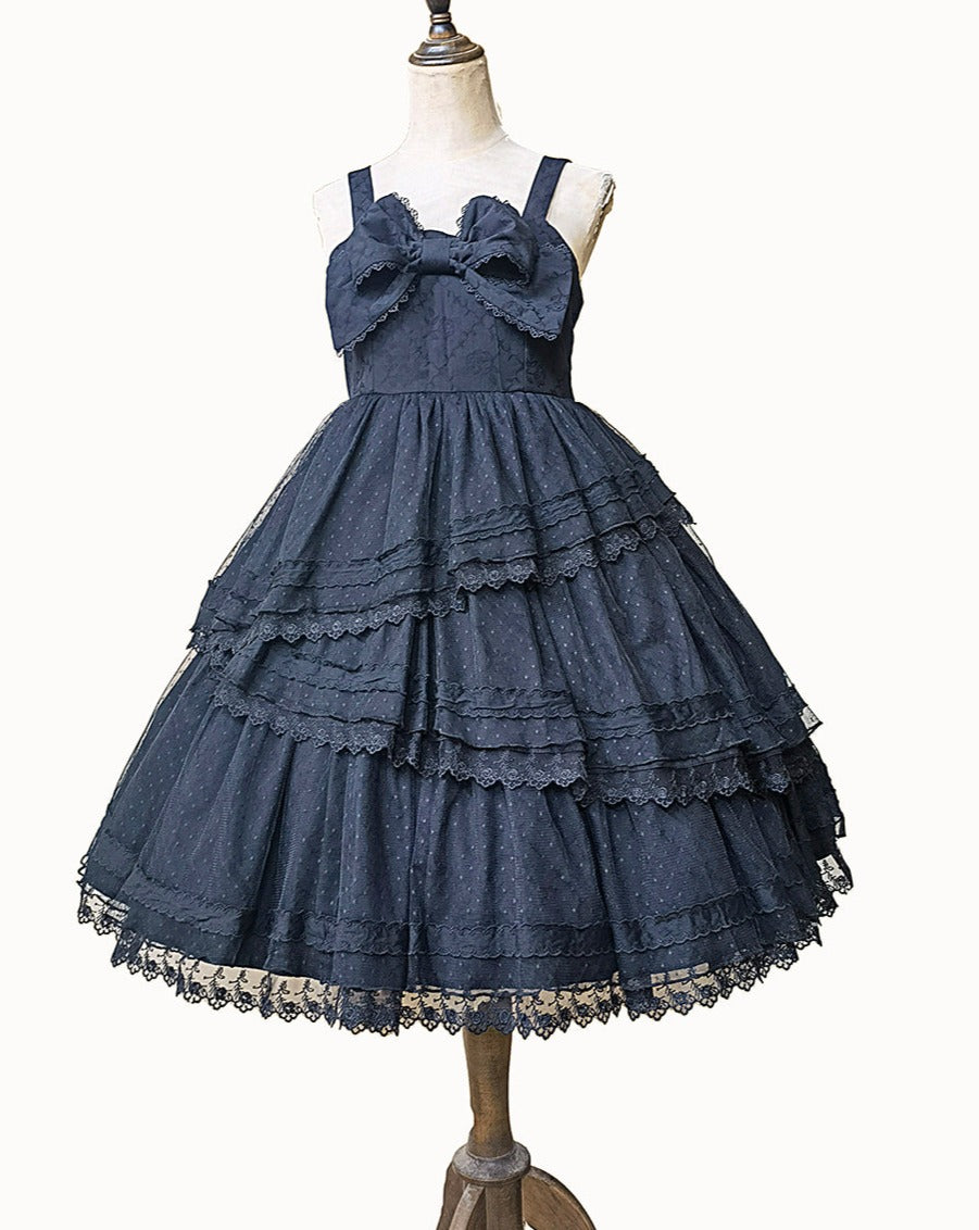 Tower of DawnJacquard cotton jumper skirt