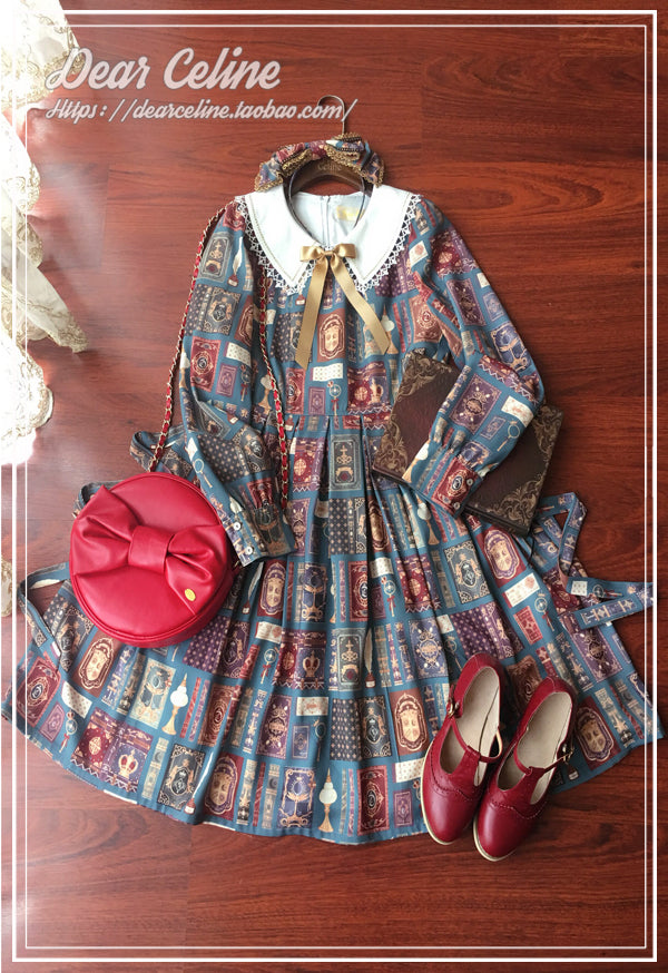 Book of Magic printed dress