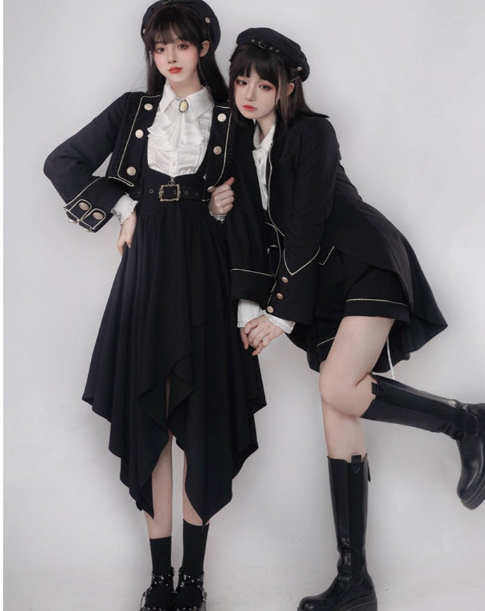 [Pre-order] Tomorrow's Pledge Uniform-style strap skirt setup