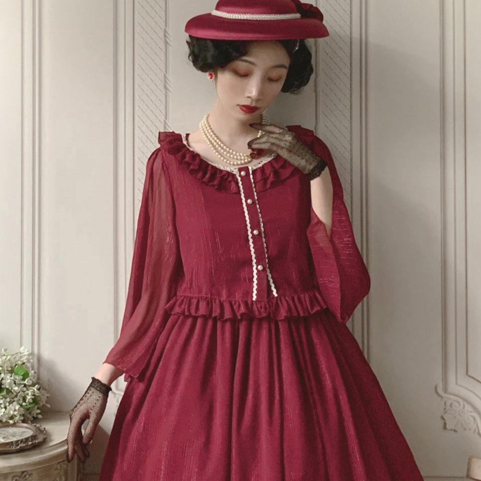 [Pre-order] Melody of the Rhine Elegant Chiffon Blouse