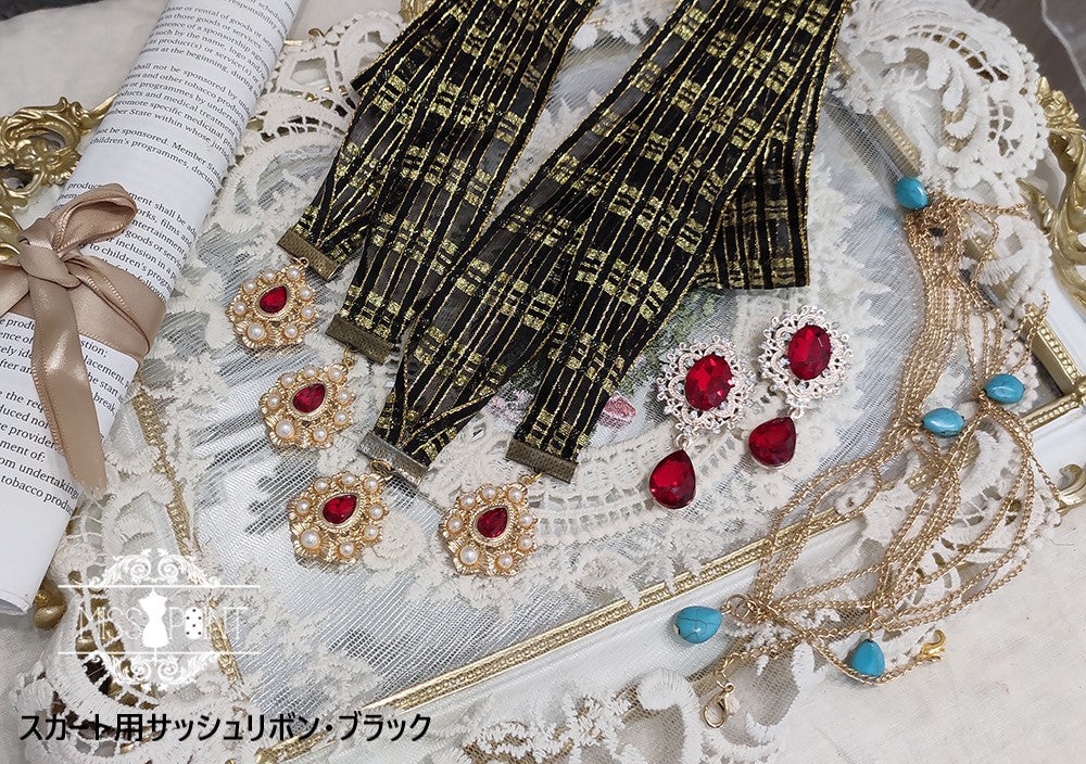 [Simultaneous purchase only] Twilight Egyptian Lolita Accessory, Sash Ribbon, etc.