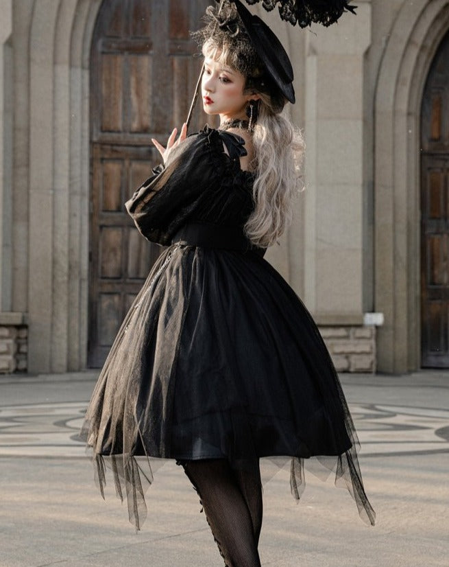 Tulle Layered Elegant Gothic Lolita Dress