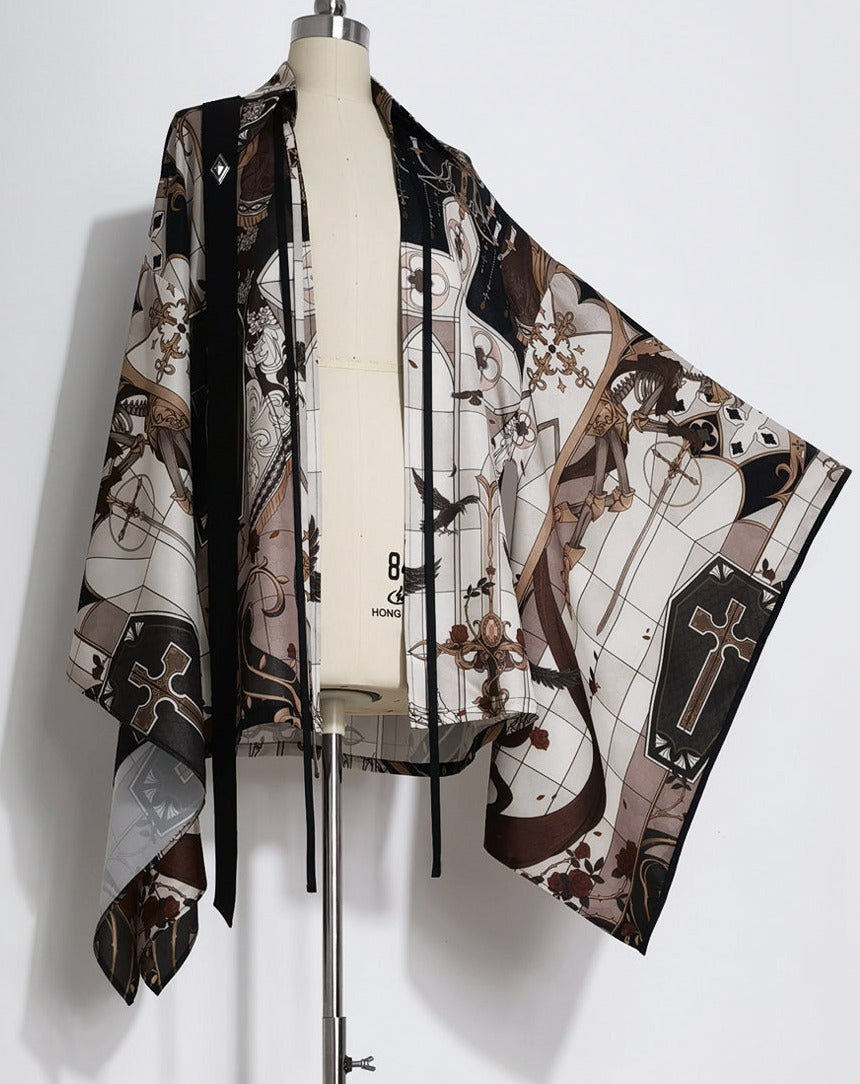 [Pre-order] Dark Night Command Prince x Japanese Style Gothic Print Haori