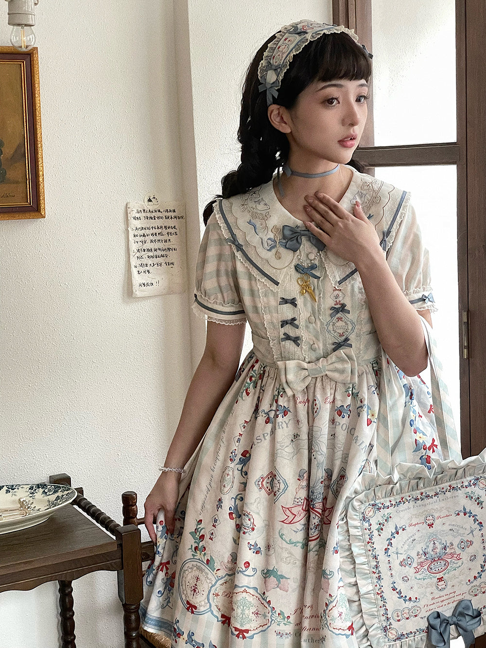 Porcelain Teaparty pastel dress