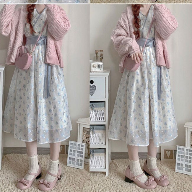 Lolita shoes 8 colors strap shoes with ribbon 4.5 cm heel