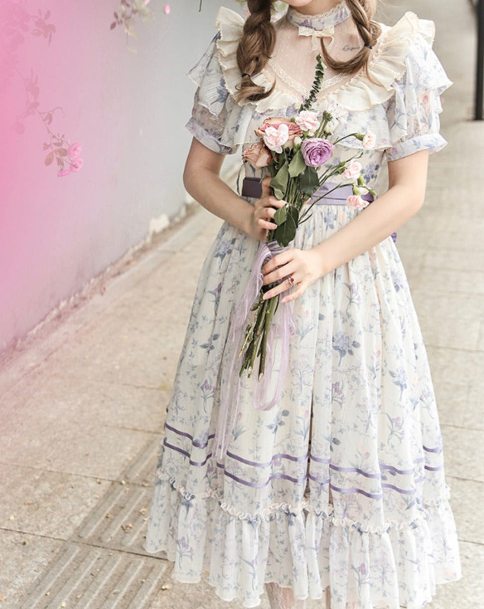 Summer Flower Wall Classical Dress All 3 types