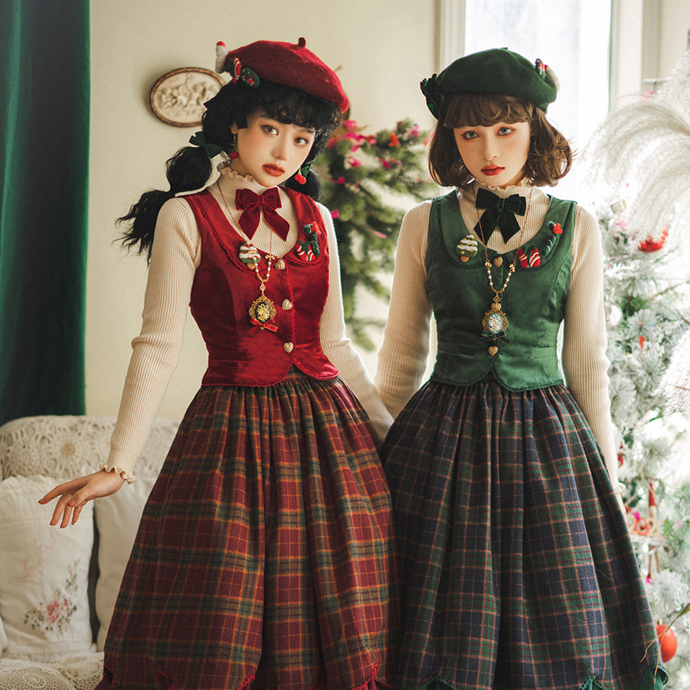 【予約販売】ベルベットの秋色クラシカルベスト