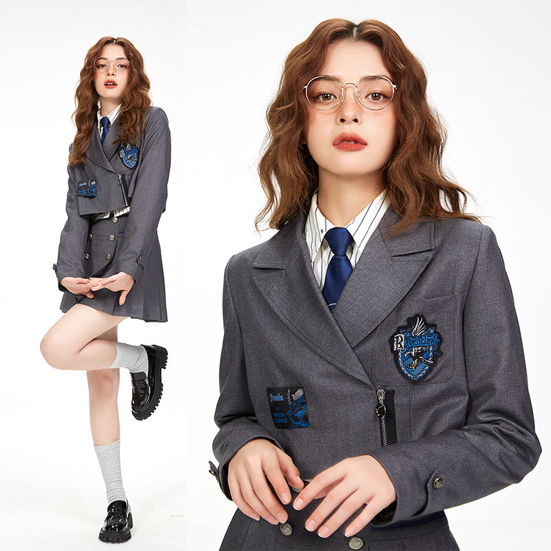 Hogwarts School of Witchcraft and Wizardry Zip Up Short Sailor Jacket