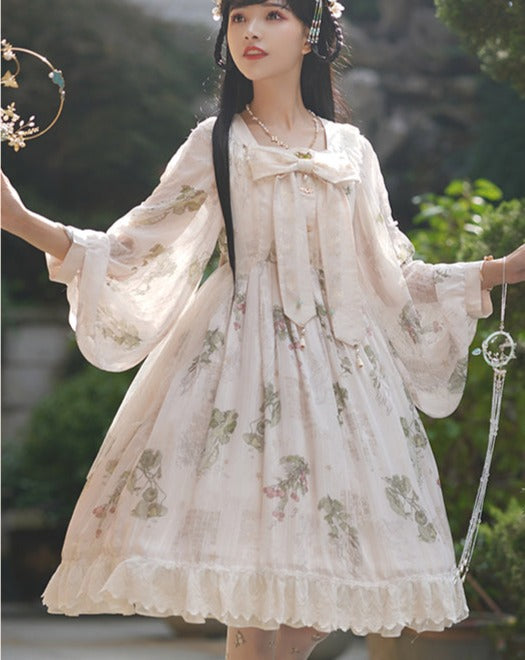 [Pre-order] Herb Garden Hana Loli Print Dress