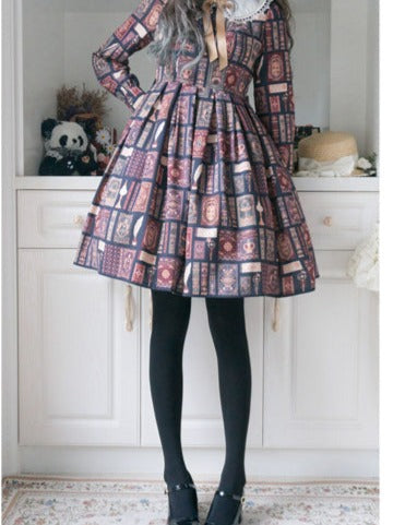 Book of Magic printed dress