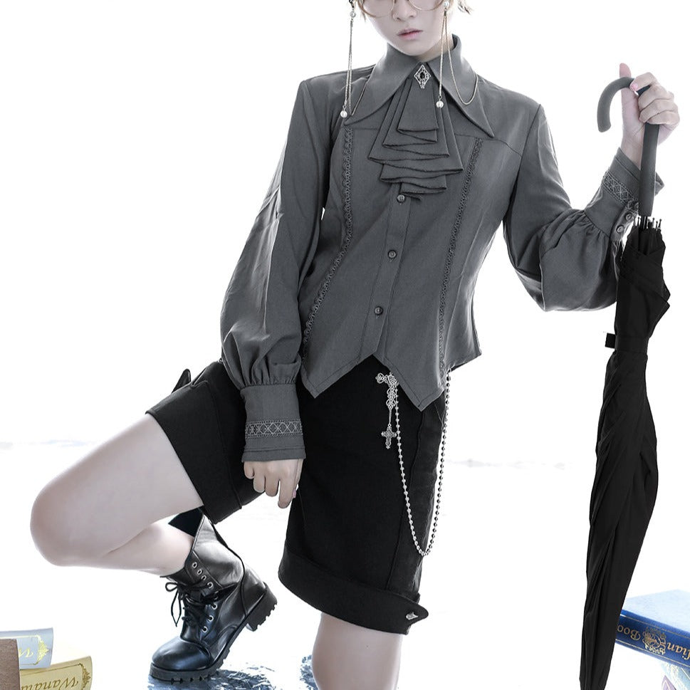 【予約販売】皇子系ロリィタ アシンメトリーショートパンツ