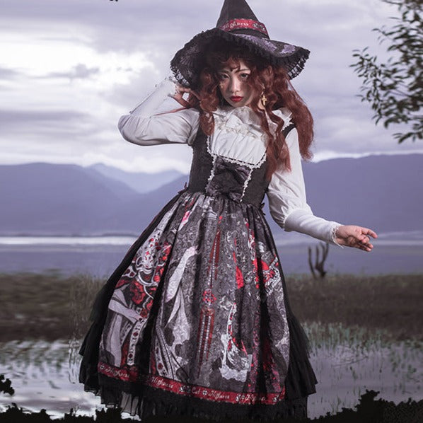 魔女の姉妹 ゴスロリ ジャンパースカート2型