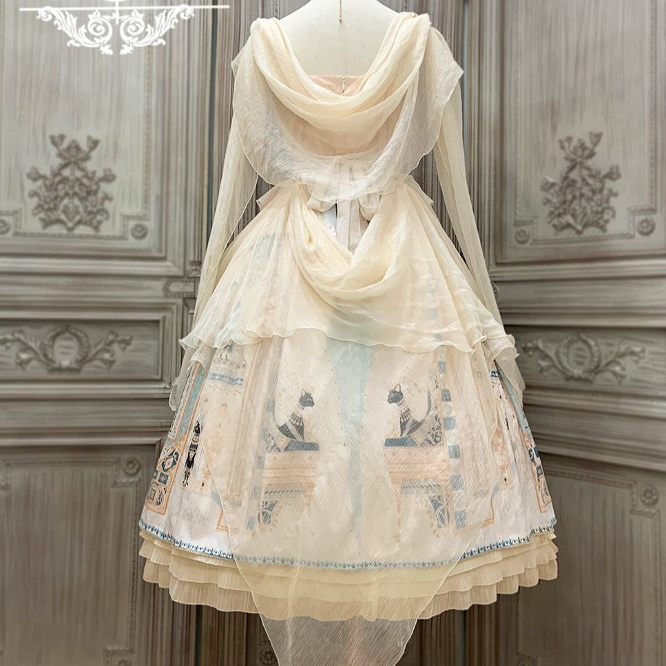 [Pre-order] Twilight Egyptian Lolita Jumper Skirt with Gorgeous Shawl