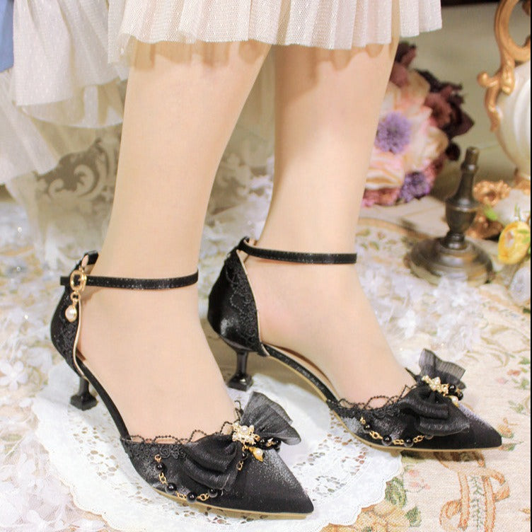 Pointed Toe Elegant Satin Dress Shoes All 3 Colors